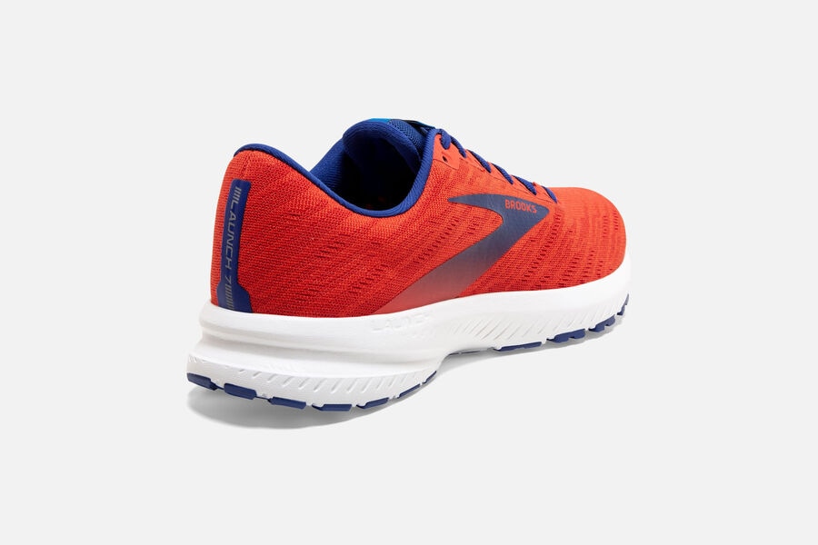 Brooks Launch 7 Road Loopschoenen Heren - Oranje/Blauw - 645031BTR